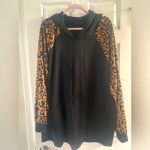 Animal print sweatshirt